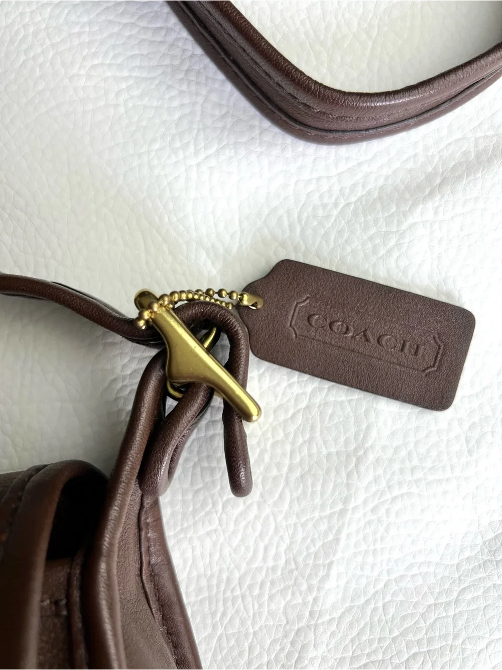 Coach Rambler Legacy Crossbody Style 09061 Mahogany Brown Glove Tanned Leather